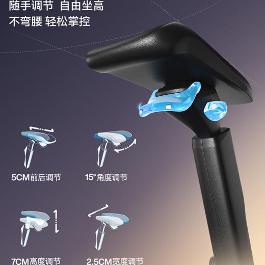 【随动撑腰 专利科技】ue永艺Flow550系列人体工学椅 3D云端环抱颈枕 商品图3