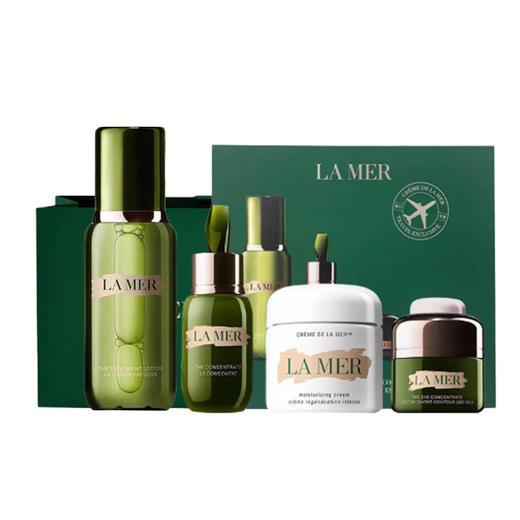 【春季焕新】【香港免税店🇭🇰】送礼盒礼袋！LA MER/海蓝之谜 「新版」小王炸四件套（精萃水150ml+精华露50ml+经典面霜60ml+浓缩眼霜15ml）·香港直邮 商品图6