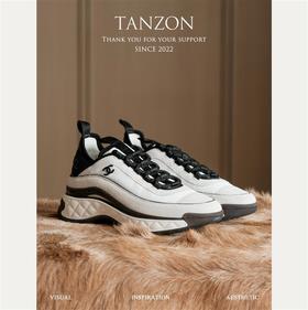 香奈儿【 巨好】菱格厚底老爹鞋，厚底增高效果一绝！