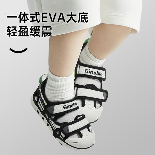 【私域团购】基诺浦夏季凉鞋儿童机能鞋赛车系列GY1596 商品图3