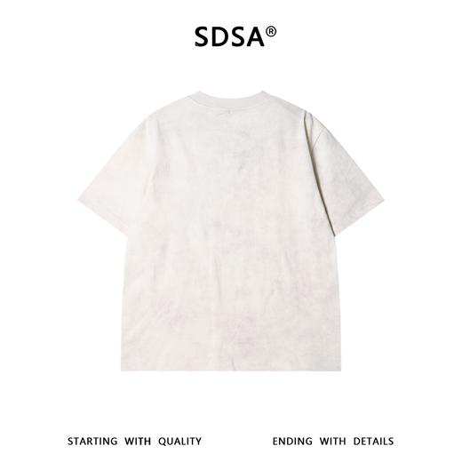 SDSA男装2026新款轻奢潮牌彩色立体花朵装饰设计圆领短袖T恤百搭 商品图4
