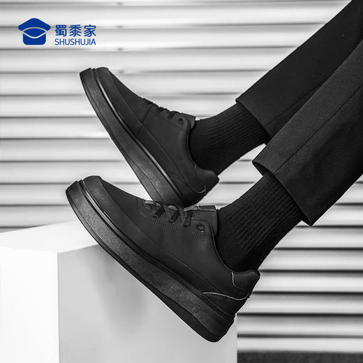 【轻便软底板鞋】透气干爽增高休闲鞋干爽系带通勤鞋低帮运动鞋XT608 商品图10