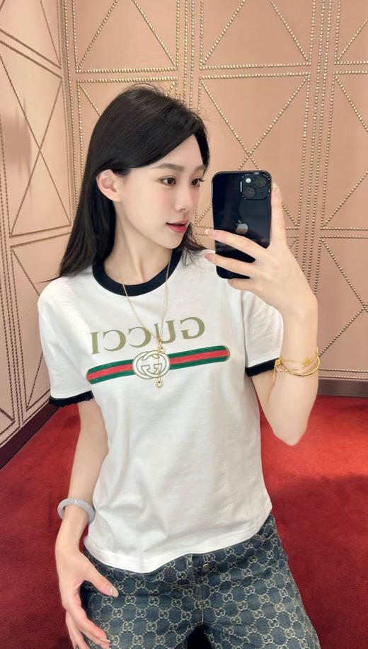 古驰 新款🆕经典撞色T恤（MM） 商品图2