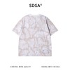 SDSA男装2026新款高贵轻奢裂纹滴胶扎染圆领短袖T恤百搭舒适上衣 商品缩略图4