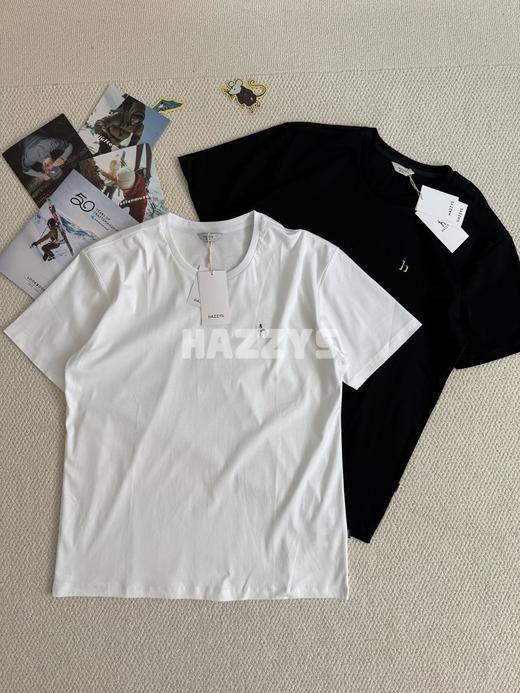 哈吉斯26夏季新款男士休闲小LOGO纯棉短袖T恤衫 商品图2