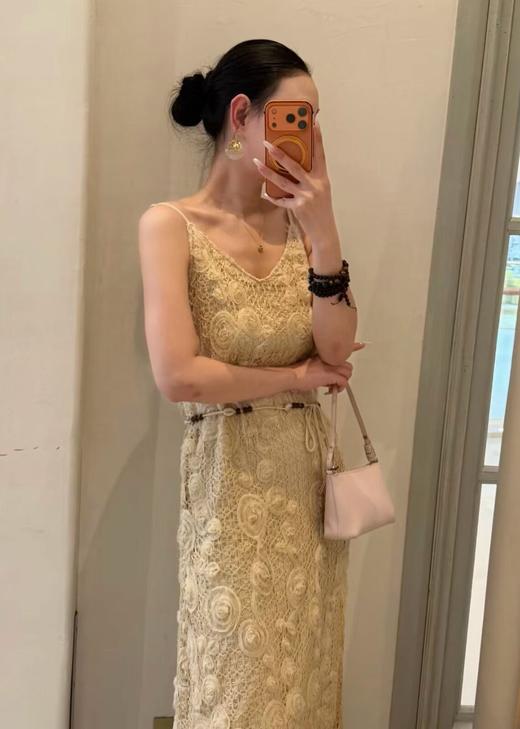 【门店同款】ENJOY夏季重工浮雕花蕾丝吊带裙 170796822 商品图1