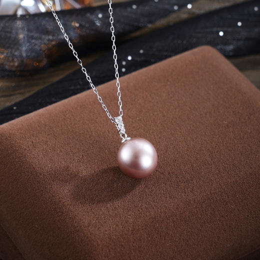 子佩集【圆满相伴】银S925珍珠惜王妃套链项链【MLTL054】双色一字吊球2602 商品图0