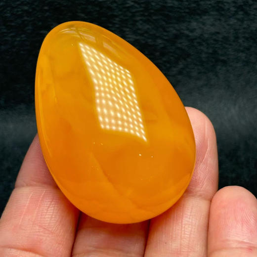 【青山特惠】精品原矿俄料鸡油红蜜蜡水滴吊坠，17.8g m142 商品图1