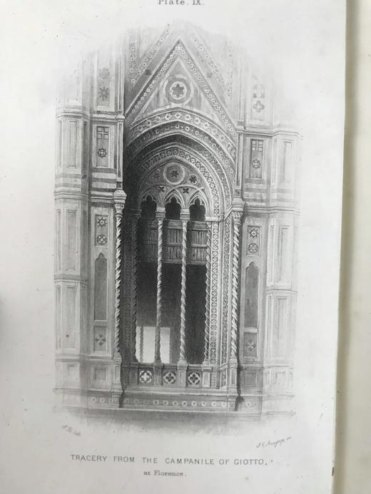 1901年 罗斯金《建筑的七盏明灯》 14幅插图 漆布精装32开 商品图2