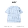 SDSA男装2026新款轻奢时尚撞色条纹满印小马设计圆领短袖T恤百搭 商品缩略图4