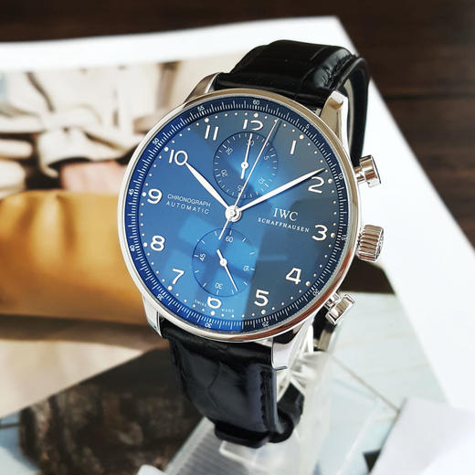 【95新】IWC 万国IW371491自动机械机芯计时41MM（男款）葡萄牙系列精钢070326NJS01 商品图2