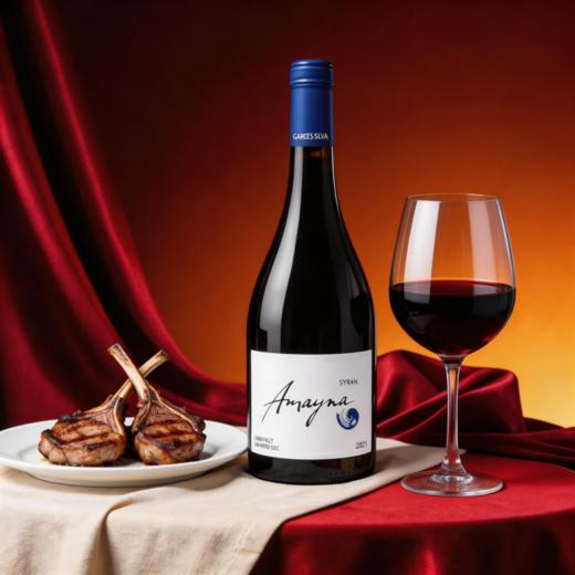 蓝色幻想西拉红葡萄酒2021年 商品图3