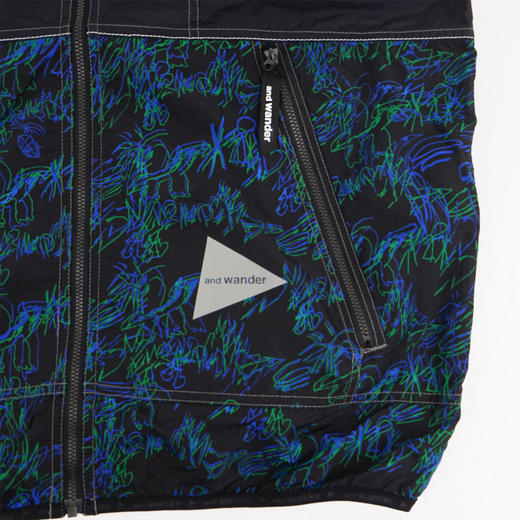 and wander printed wind vest 艺术家合作系列超轻量机能性马甲 商品图3
