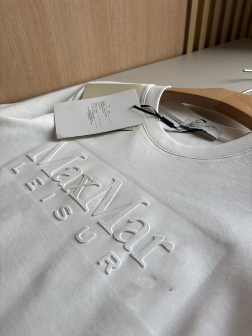 专柜同步MAX新款凹凸字母纯色T恤 商品图7