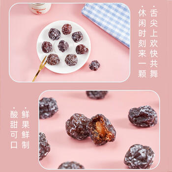 松川良品 乌梅干590g/罐 蜜饯果干休闲零食品铺子话李梅果脯原色特产小吃 /休闲食品 /蜜饯果干 /梅子干 商品图5