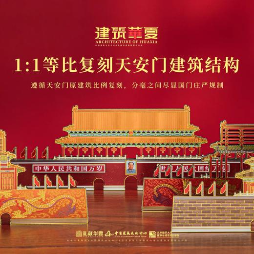【豪华分层古建筑冰箱贴】中国北京天安门建筑结构木质分层冰箱贴礼盒 中国建筑文化中心 X 北京建筑大学 商品图0