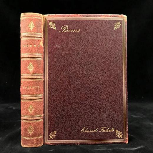1886年 爱德华·福斯克特诗集 全真皮精装32开 商品图0