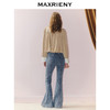 【商场同款】MAXRIENY极简主义穿搭喇叭牛仔长裤高腰修身25秋款(货号:MC86TR264) 商品缩略图3