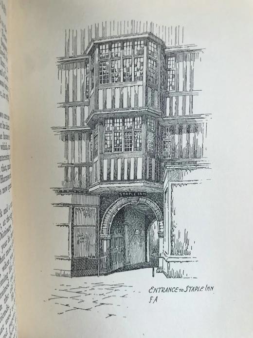 1912年 伦敦名宅与文学圣地 74幅插图16幅肖像 漆布精装32开 商品图6