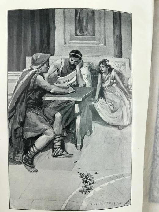 1906年 希腊历史故事集 配插图 全真皮精装32开 商品图2