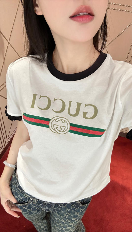 古驰 新款🆕经典撞色T恤（MM） 商品图0