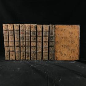 【拉丁语】1772年 西塞罗作品集（全9卷） 1幅肖像插图 全真皮精装16开