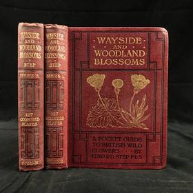 约20世纪早期 路边与林地野花指南（2卷） 257幅彩色与大量黑白插图 精装64开
