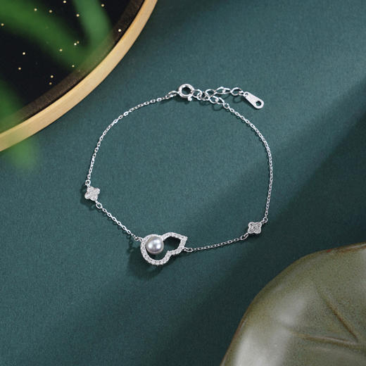 子佩集【福禄璀璨】银S925珍珠惜王妃套链手链【QJTL002】葫芦四叶草2602 商品图4