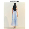 【商场同款】MAXRIENY优雅度假风连衣裙25夏款肌理感脖挂吊带长裙(货号:MC86DR063) 商品缩略图3