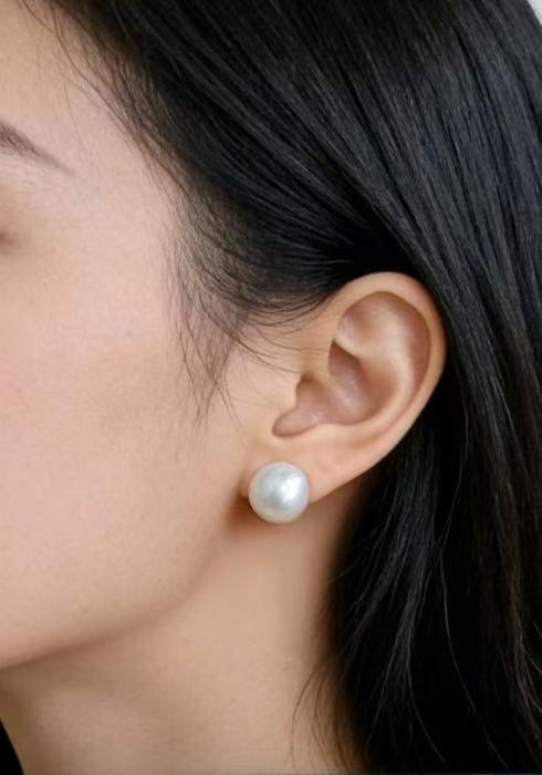 正圆爱迪生耳钉 11-12mm 经典款 简约大气 [发：1] 商品图1