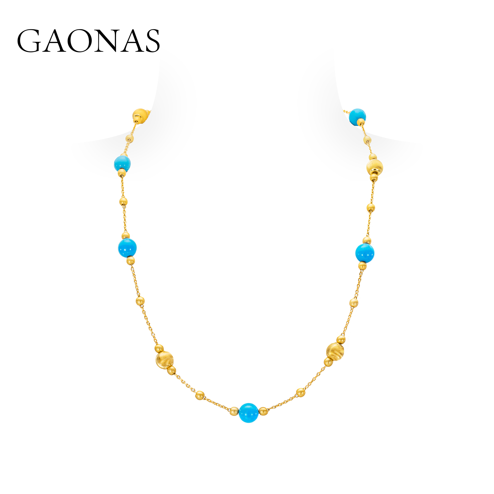 GAONAS 景泰之韵 贵气老钱度假风多功能项链11950XB