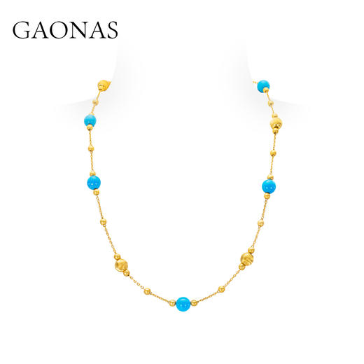 GAONAS 景泰之韵 贵气老钱度假风多功能项链11950XB 商品图0