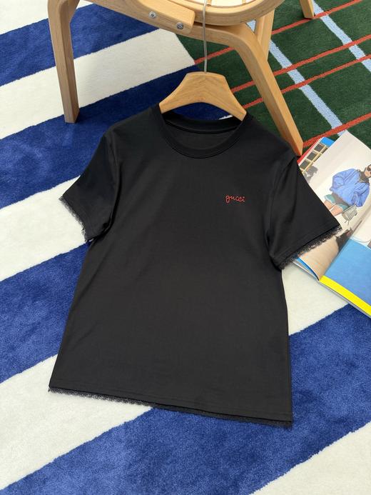 古驰 26Ss最新款拼蕾丝短袖 商品图6