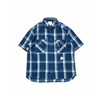 and wander indigo check SS shirt 透气抗皱机能性格子短袖衬衫 商品缩略图0