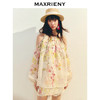 【毛晓彤同款】MAXRIENY浪漫无袖宽松亚麻上衣印花雪纺衫茧型设计(货号:MC86TP036) 商品缩略图0