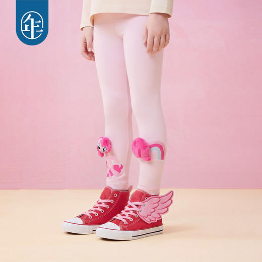 小马宝莉联名年衣童装打底裤夏季新款女童卡通风可爱修身长裤裤子 商品图4