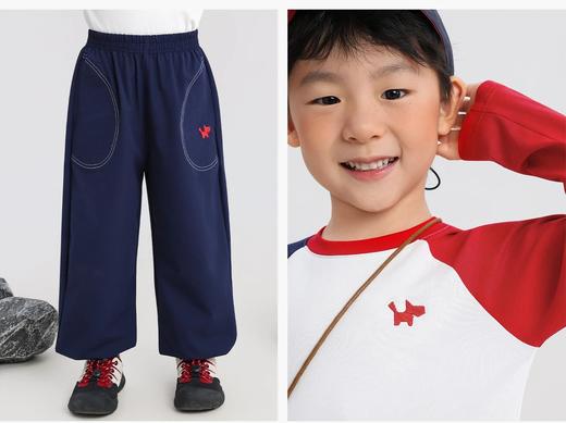 【秒杀】AIWAYYOYI联名韩国小狗品牌系列款 到手3件【儿童净版T恤+儿童条纹T恤 +儿童0压重长裤 】 商品图6