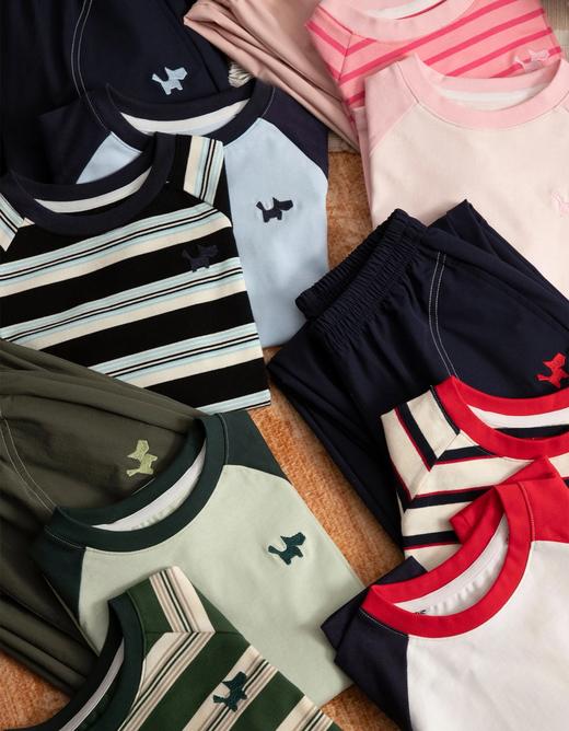 【秒杀】AIWAYYOYI联名韩国小狗品牌系列款 到手3件【儿童净版T恤+儿童条纹T恤 +儿童0压重长裤 】 商品图4