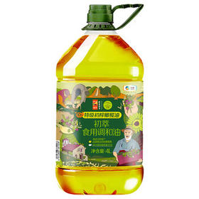 初萃 中粮10%特级初榨橄榄油 食用调和油4L 物理压榨 充氮保鲜 /粮油调味 /食用油 /调和油