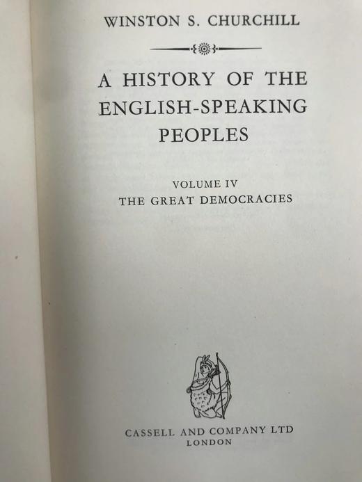 1956-1958年 丘吉尔《英语民族史》（全4卷） 精装16开 商品图4