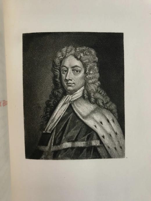 约19世纪后期 沃顿《社交界的才子俊男》（全2卷） 20幅版画肖像插图 真皮精装32开 商品图5