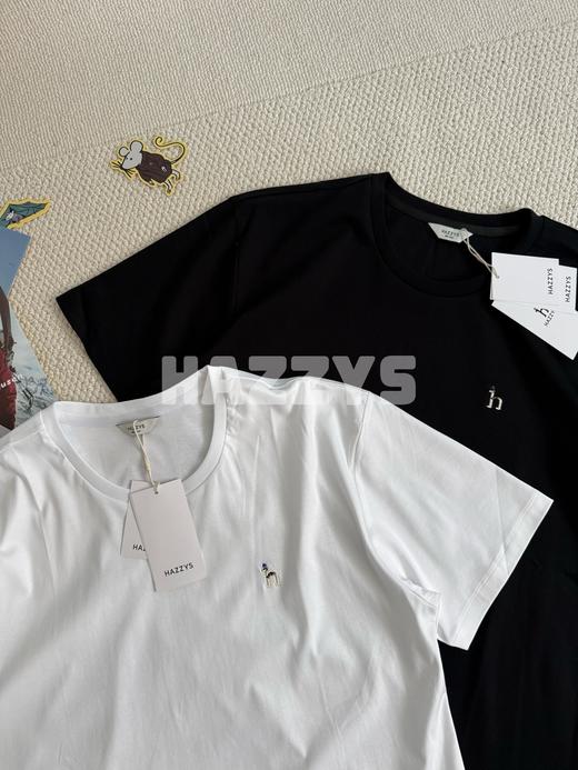 哈吉斯26夏季新款男士休闲小LOGO纯棉短袖T恤衫 商品图3