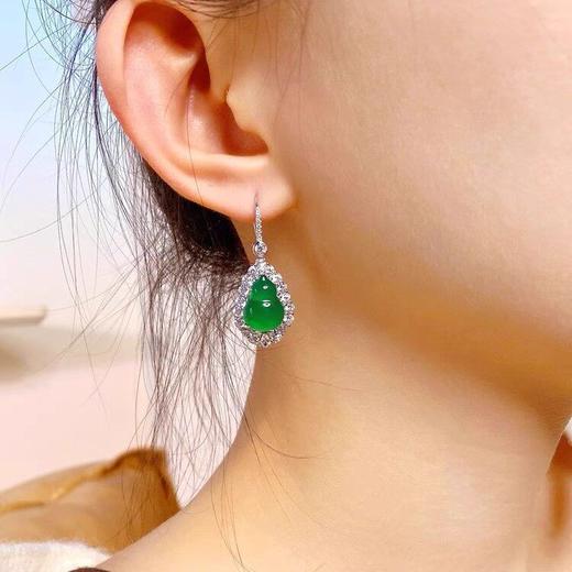 【天然玉髓】葫芦耳饰 商品图3