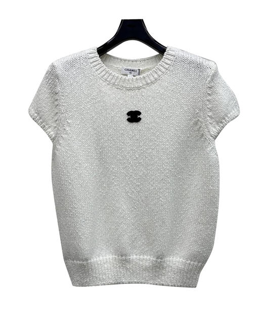 女款logo刺绣短袖针织衫ba025 商品图0