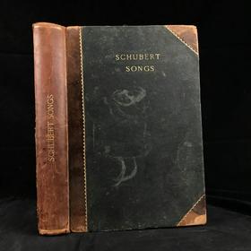 约19世纪后期 舒伯特钢琴乐谱集 真皮精装16开
