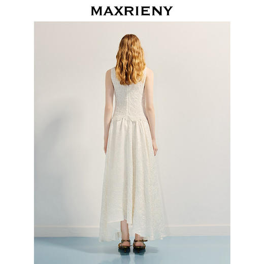 【商场同款】MAXRIENY宫廷复古连衣裙端庄领证订婚长裙伞摆裙子夏(货号:MC86DR287) 商品图3
