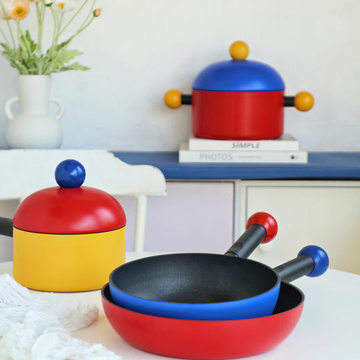 意大利进口tvs不粘锅炒锅bubble pan泡泡汤锅平底煎锅炒菜锅奶锅合集 商品图6