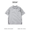 SDSA男装2026新款高贵轻奢手绘涂鸦线条条纹宽松短袖T恤百搭休闲 商品缩略图1