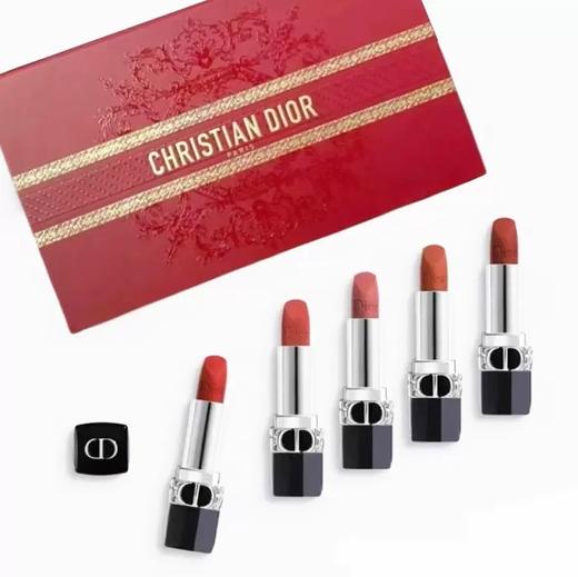 【香港免税店🇭🇰·送礼袋】DIOR迪奥龙年新春限定烈焰蓝金口红五件套1.5g*5只礼盒装「#999丝绒+#720丝绒+#777丝绒+#772丝绒+#840丝绒」·香港直邮 商品图11