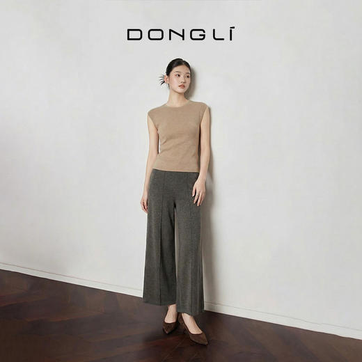 东黎 • 复苏的呼吸  毛绒女士舒适百搭阔腿裤 6009 商品图3